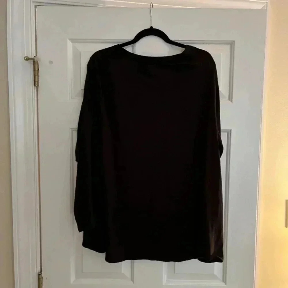 Terra & Sky Black L/S shirt Size 3x - Picture 3 of 3